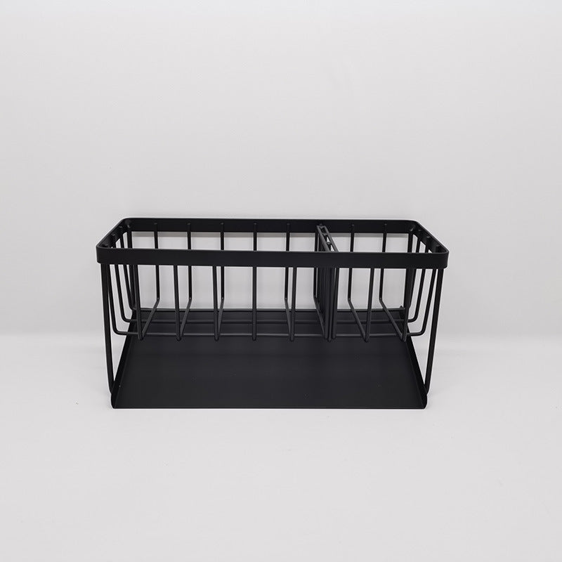 304 Stainless Steel Sponge Holder Sink Cloth Draining Rack Kitchen Supplies Countertop Multifunctional Storage Organizer