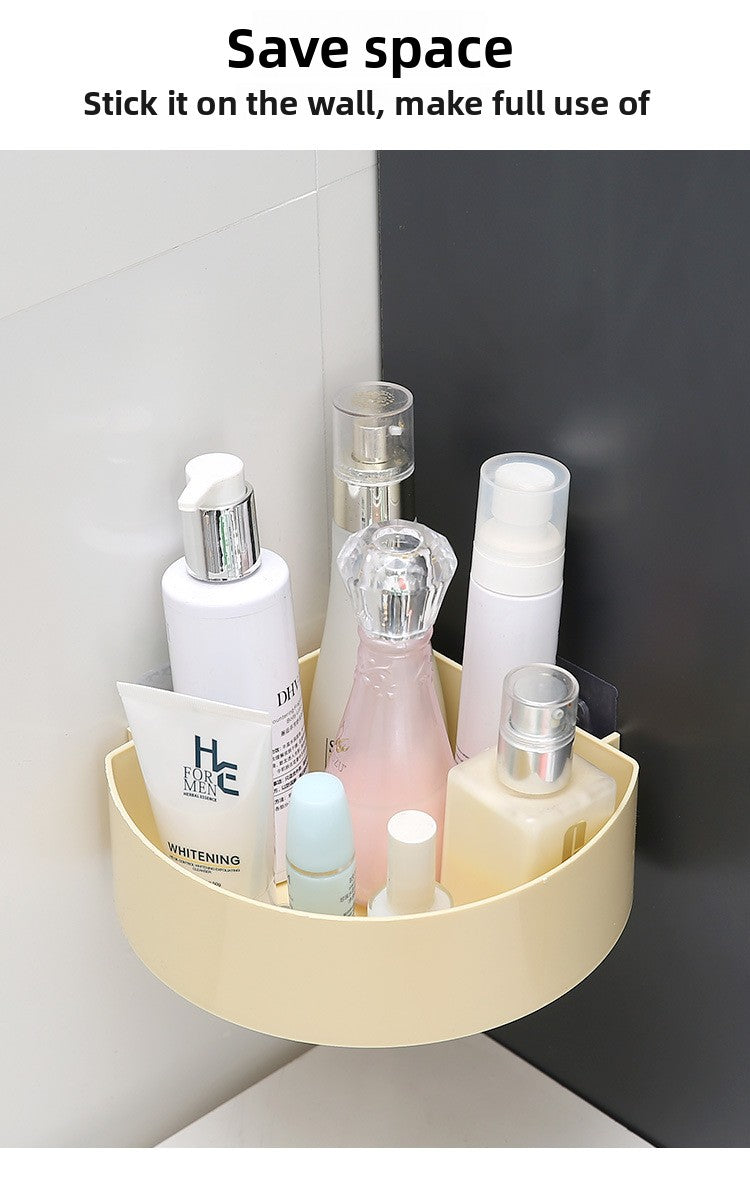 Bathroom Storage Rack Wall-Mounted Bathroom Punch-Free Storage Rack Toilet Suction Cup Bathroom Storage Tripod