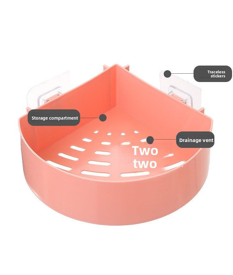 Bathroom Storage Rack Wall-Mounted Bathroom Punch-Free Storage Rack Toilet Suction Cup Bathroom Storage Tripod