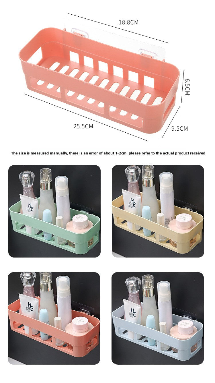 Bathroom Storage Rack Wall-Mounted Bathroom Punch-Free Storage Rack Toilet Suction Cup Bathroom Storage Tripod