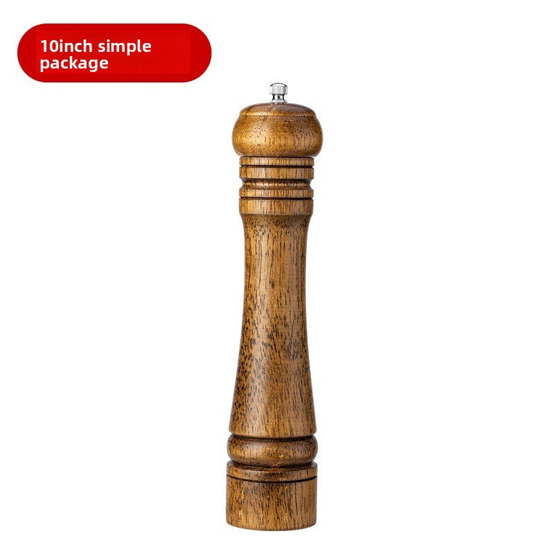 Manual 5inch 8inch 10inch Grinder Pepper Grinder Oak Wood Sichuan Pepper Freshly Ground Pepper Powder Seasoning Jar Grinder Bottle