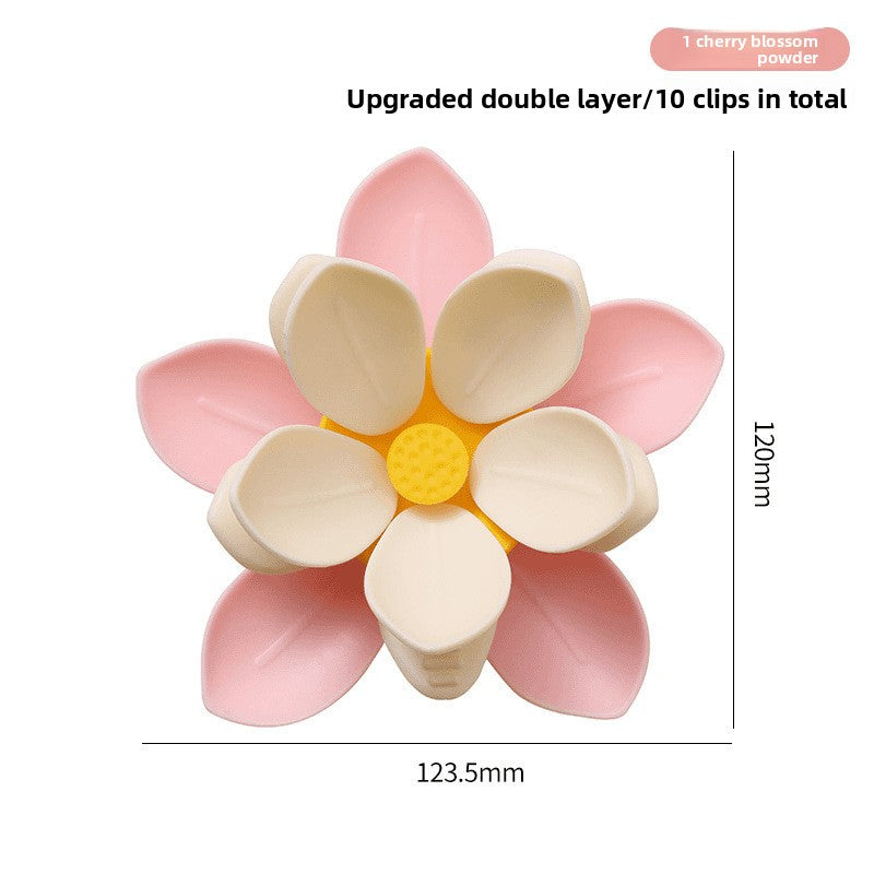 Magnetic Clip Sakura Sealing Clip Lotus Sealing Clip Refrigerator Magnet Food Bag Clip Snack Lotus Sealing Clip