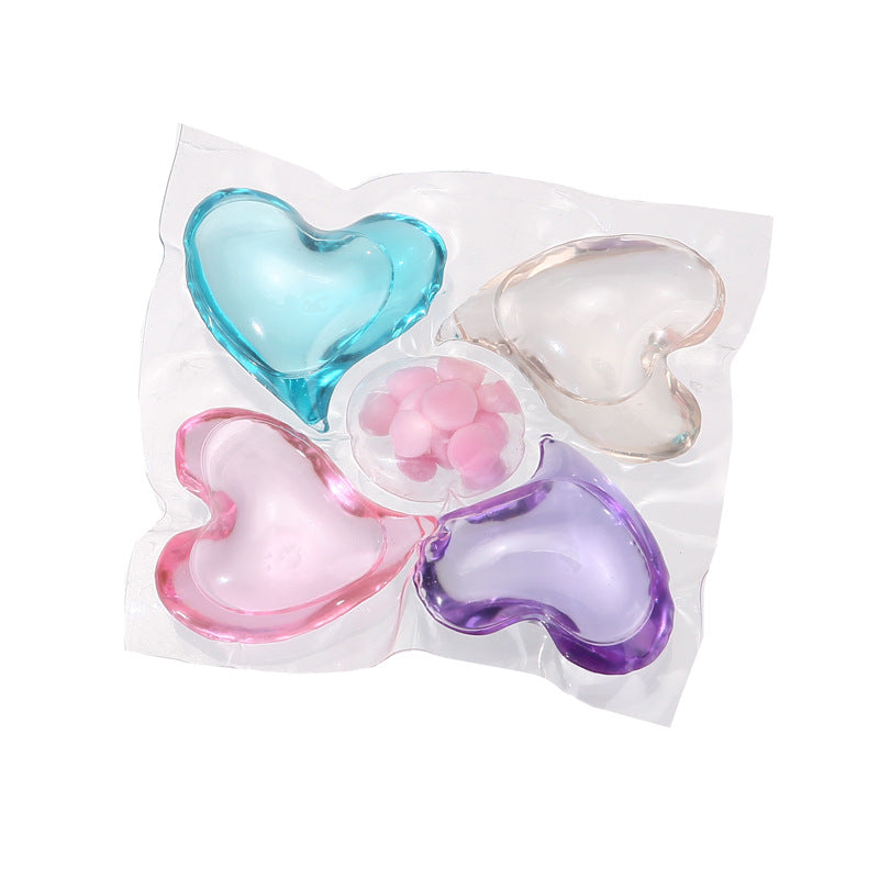 5-in-1 Laundry Pods Long-lasting Fragrance Pods Powerful Stain Removal Softening Antibacterial Mite Removal Laundry Pods Concentrated Laundry Detergent