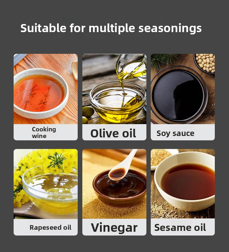 Personalized Design Oil Sprayer Kitchen Household Glass Spray Oil Sprayer Leak-Proof Oil Can Air Fryer Oil Spray Bottle