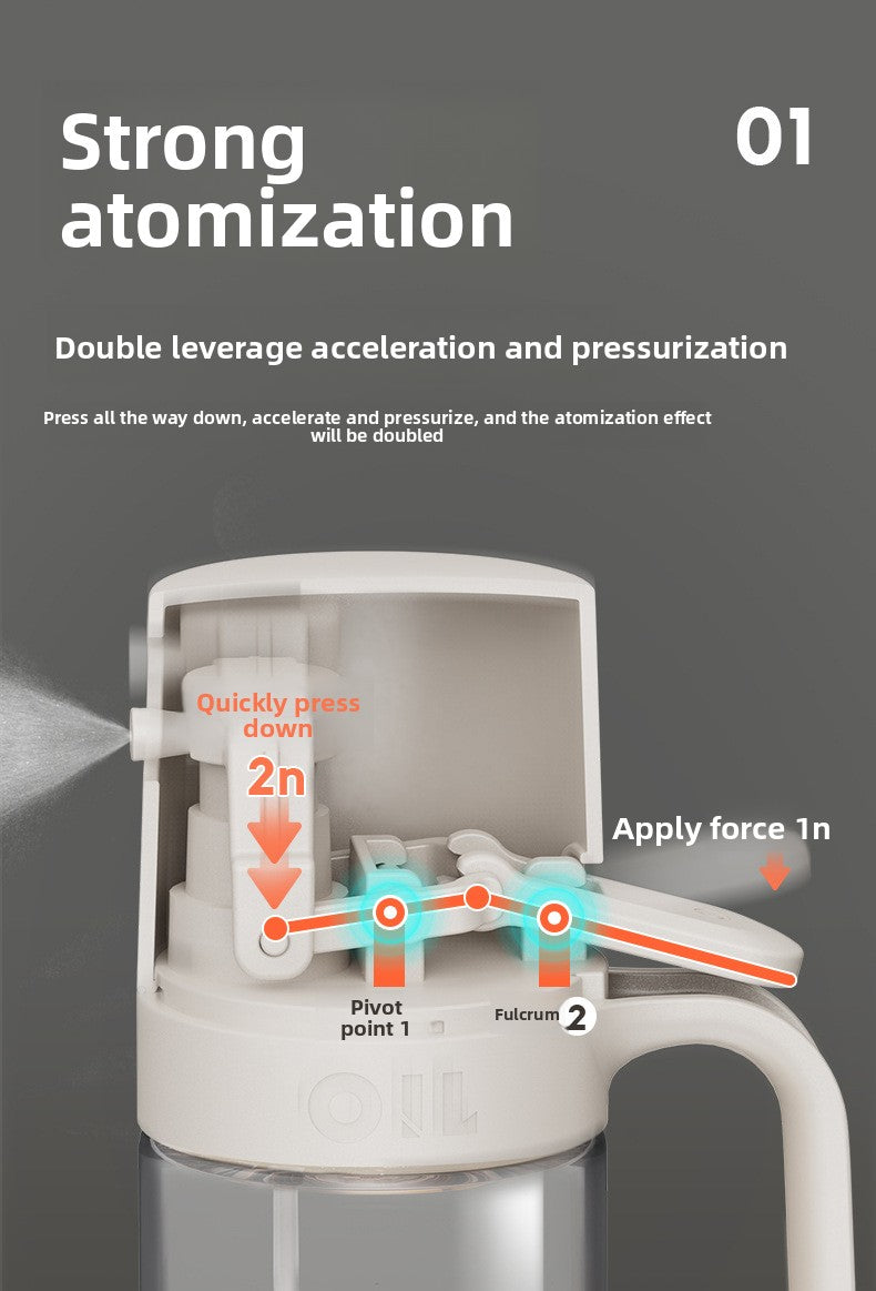 Personalized Design Oil Sprayer Kitchen Household Glass Spray Oil Sprayer Leak-Proof Oil Can Air Fryer Oil Spray Bottle