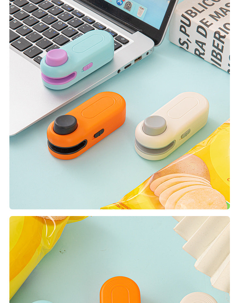Mini Sealing Machine Small Household Plastic Sealer Snack Moisture-Proof Sealing Artifact Portable Hand Press Plastic Bag Sealer
