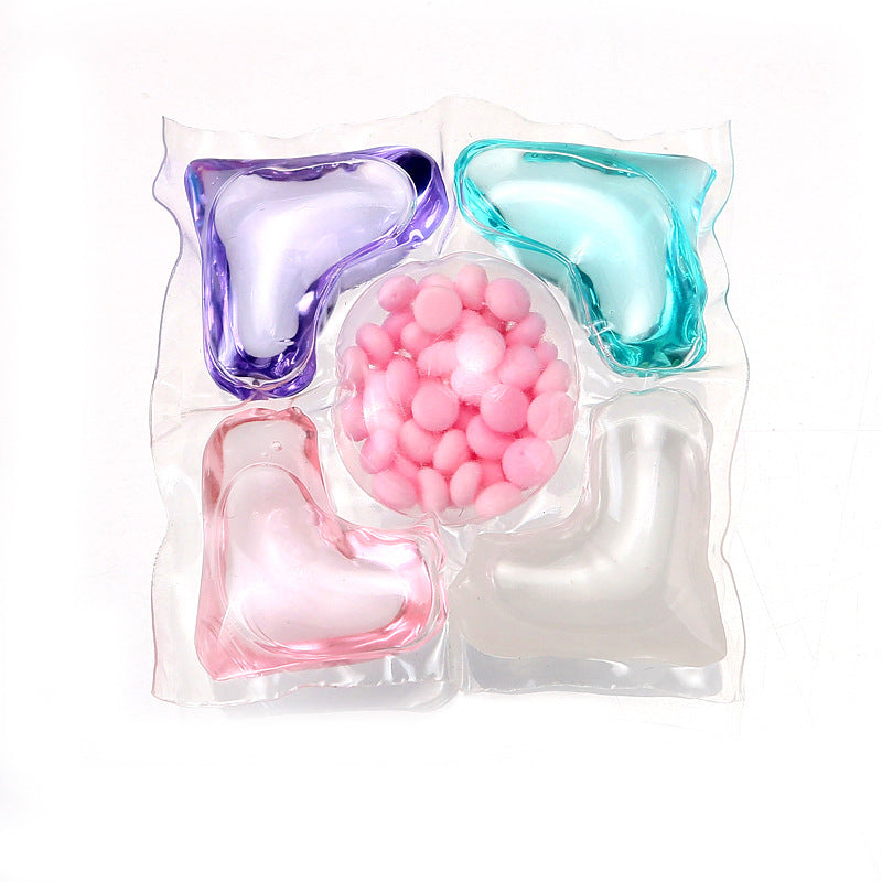 5-in-1 Laundry Pods Long-lasting Fragrance Pods Powerful Stain Removal Softening Antibacterial Mite Removal Laundry Pods Concentrated Laundry Detergent