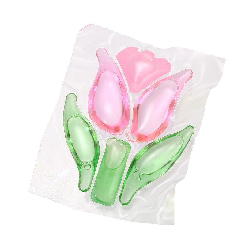 5-in-1 Laundry Pods Long-lasting Fragrance Pods Powerful Stain Removal Softening Antibacterial Mite Removal Laundry Pods Concentrated Laundry Detergent