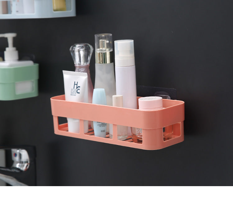 Bathroom Storage Rack Wall-Mounted Bathroom Punch-Free Storage Rack Toilet Suction Cup Bathroom Storage Tripod