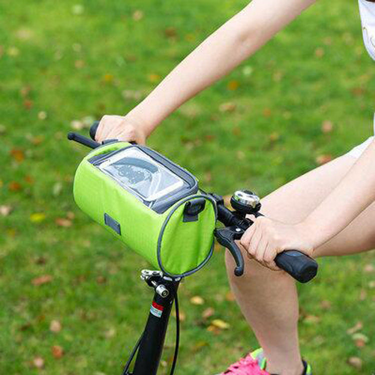 Cross-Border New Bicycle Bag Handlebar Bag Front Bag Mountain Bike Bicycle Accessories Cycling Bag Touchscreen Phone Bag