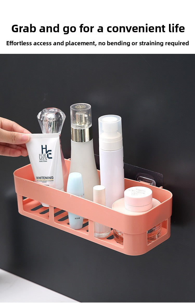 Bathroom Storage Rack Wall-Mounted Bathroom Punch-Free Storage Rack Toilet Suction Cup Bathroom Storage Tripod