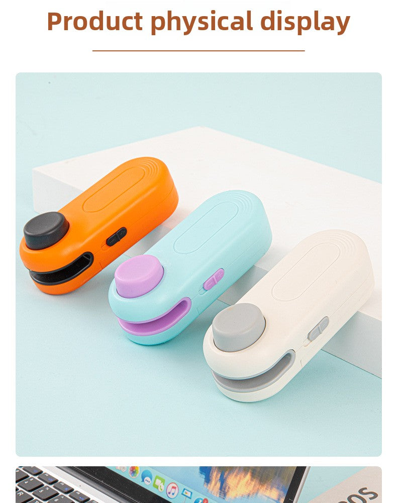 Mini Sealing Machine Small Household Plastic Sealer Snack Moisture-Proof Sealing Artifact Portable Hand Press Plastic Bag Sealer