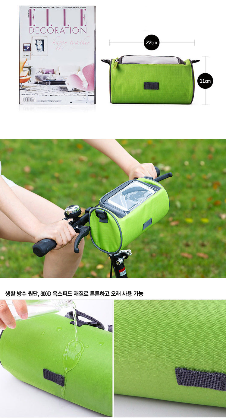 Cross-Border New Bicycle Bag Handlebar Bag Front Bag Mountain Bike Bicycle Accessories Cycling Bag Touchscreen Phone Bag