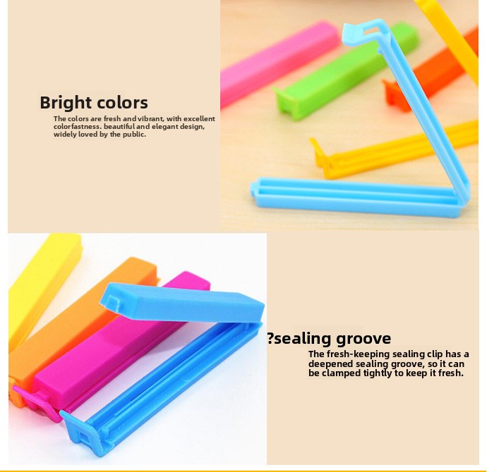11cm Sealing Clip Food Sealing Clip Eco-friendly Plastic Bag Sealing Moisture-proof Clip