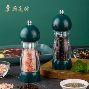 Manual 5inch 8inch 10inch Grinder Pepper Grinder Oak Wood Sichuan Pepper Freshly Ground Pepper Powder Seasoning Jar Grinder Bottle