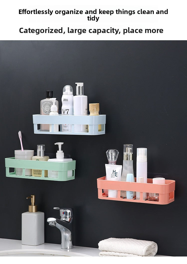 Bathroom Storage Rack Wall-Mounted Bathroom Punch-Free Storage Rack Toilet Suction Cup Bathroom Storage Tripod