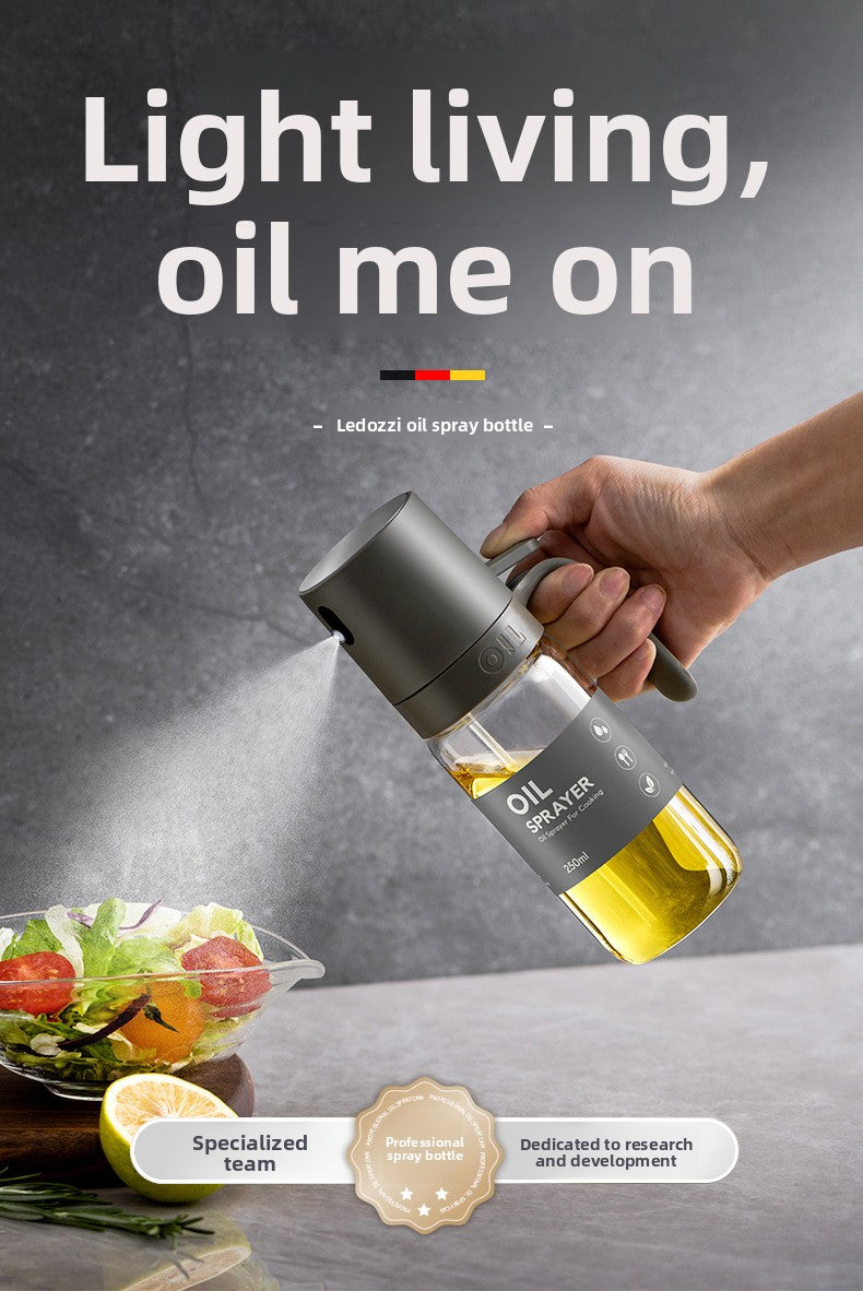 Personalized Design Oil Sprayer Kitchen Household Glass Spray Oil Sprayer Leak-Proof Oil Can Air Fryer Oil Spray Bottle