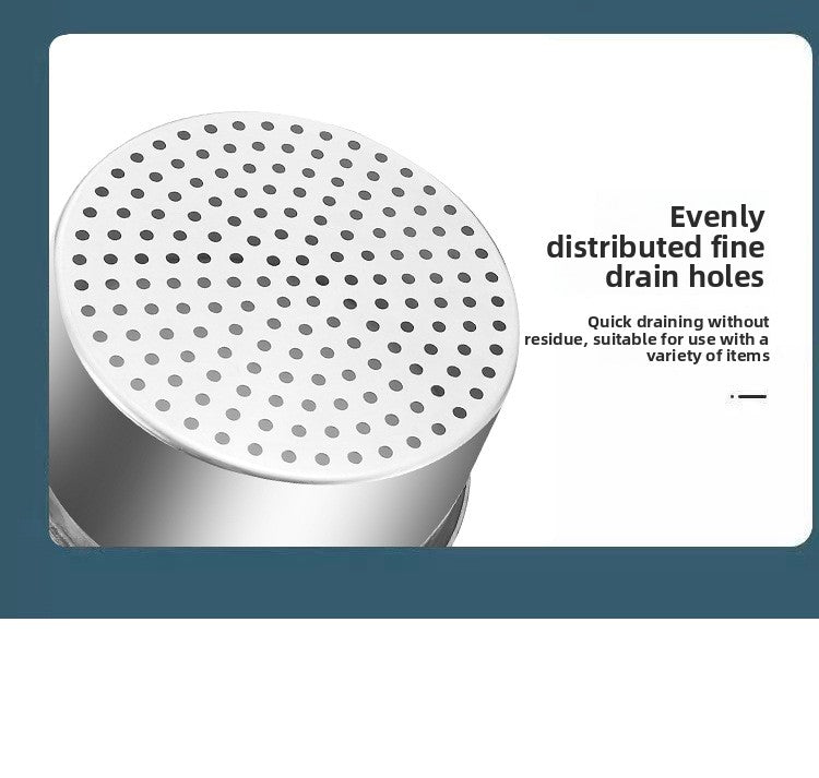 Stainless Steel Swan Drain Basket Hanging Drain Rack Kitchen Sink Special No-Drill Dry and Wet Separation Filter Basket