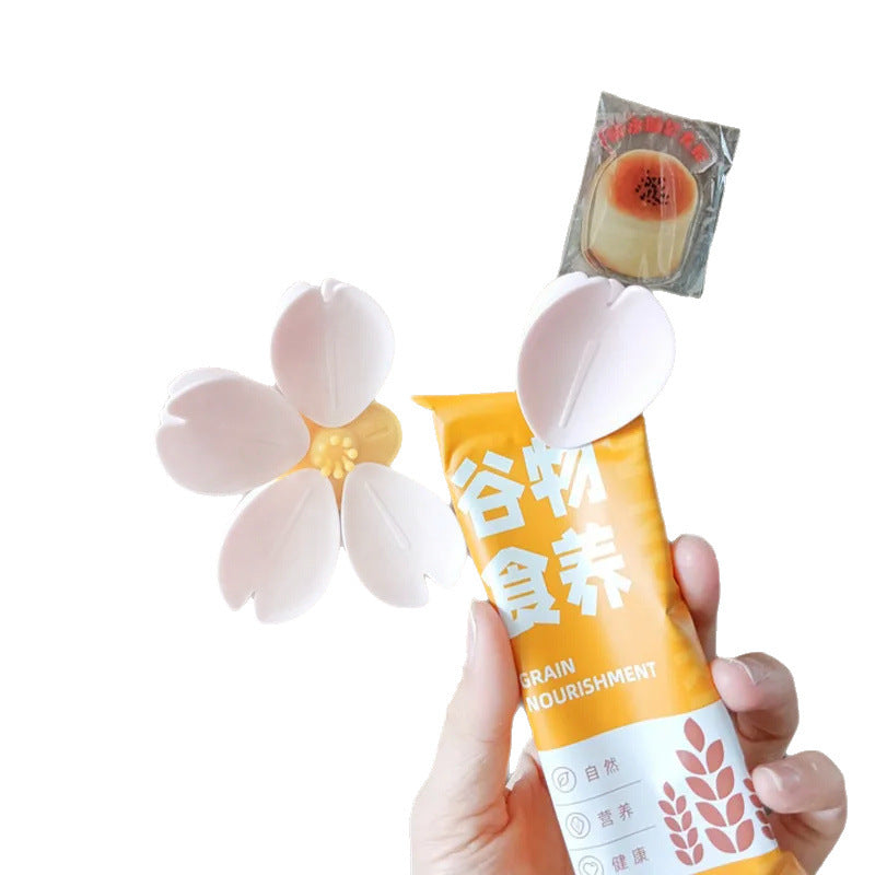 Magnetic Clip Sakura Sealing Clip Lotus Sealing Clip Refrigerator Magnet Food Bag Clip Snack Lotus Sealing Clip