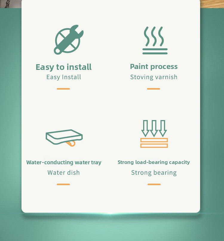 Kitchen Dish Rack Draining Rack Storage Rack Countertop Bowl Plate Bowl Chopstick Organizer Rack with Cup Holder Dish Rack