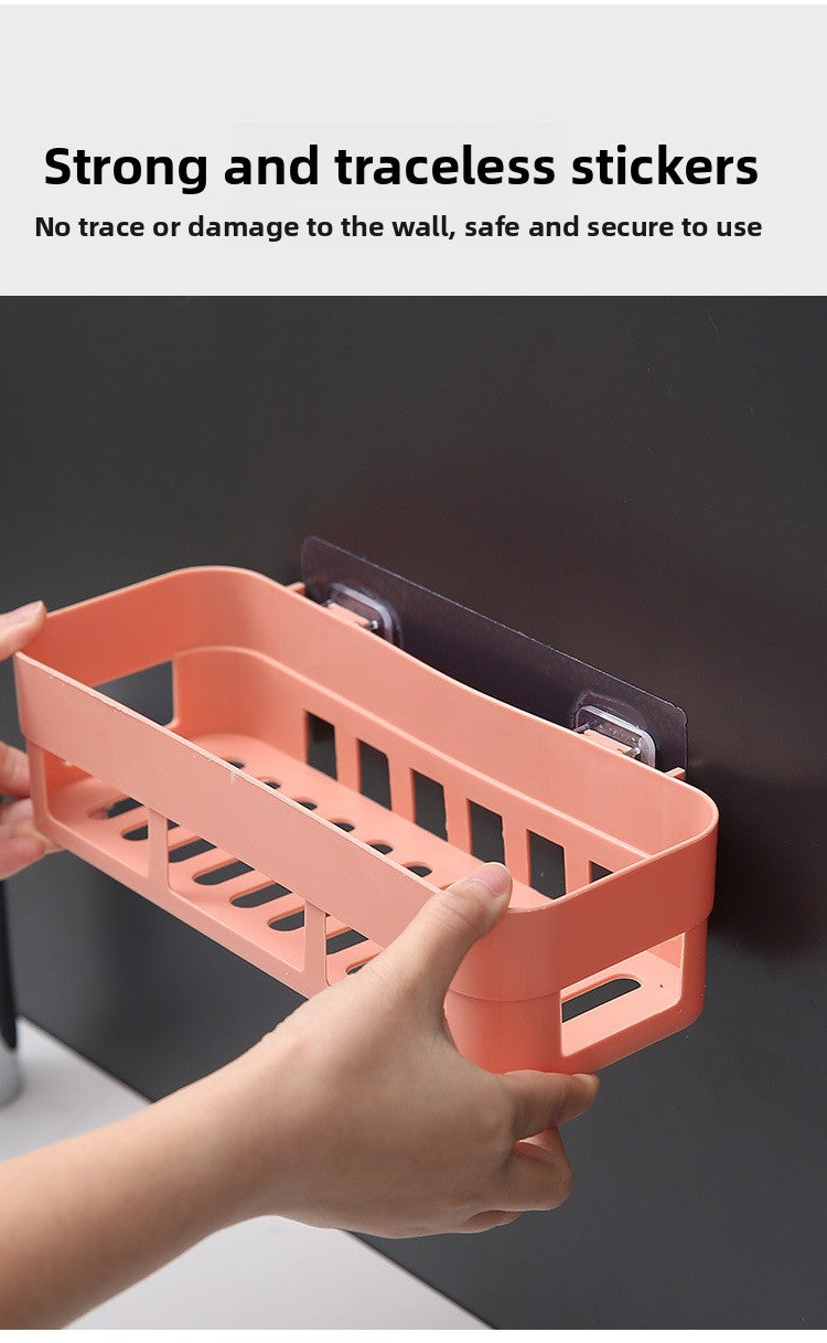 Bathroom Storage Rack Wall-Mounted Bathroom Punch-Free Storage Rack Toilet Suction Cup Bathroom Storage Tripod