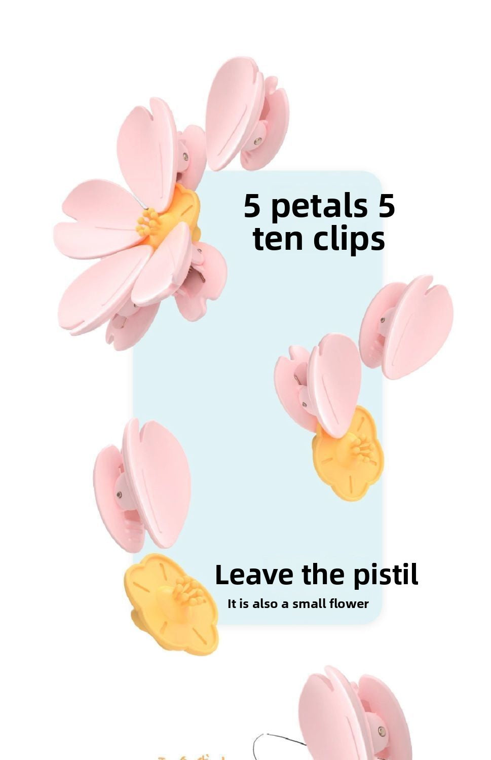 Magnetic Clip Sakura Sealing Clip Lotus Sealing Clip Refrigerator Magnet Food Bag Clip Snack Lotus Sealing Clip
