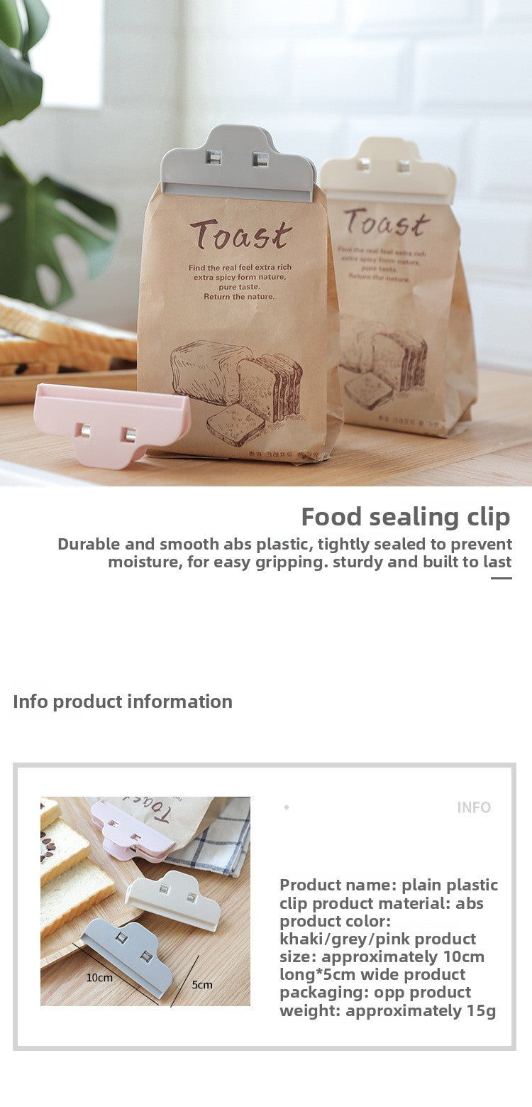 Kitchen Potato Chip Sealing Clips Wholesale Food Japanese Sealing Device Household Plastic Snack Bag Sealing Clips