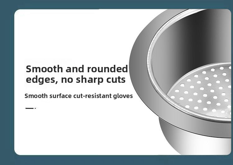 Stainless Steel Swan Drain Basket Hanging Drain Rack Kitchen Sink Special No-Drill Dry and Wet Separation Filter Basket