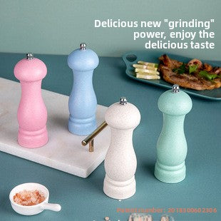 Manual 5inch 8inch 10inch Grinder Pepper Grinder Oak Wood Sichuan Pepper Freshly Ground Pepper Powder Seasoning Jar Grinder Bottle