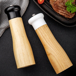 Manual 5inch 8inch 10inch Grinder Pepper Grinder Oak Wood Sichuan Pepper Freshly Ground Pepper Powder Seasoning Jar Grinder Bottle