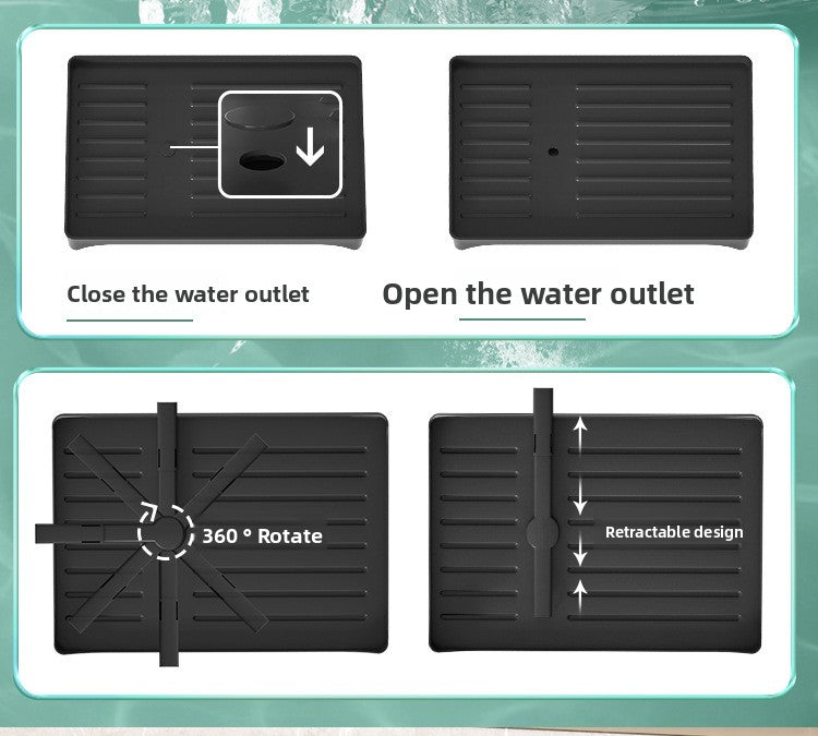 Kitchen Dish Rack Draining Rack Storage Rack Countertop Bowl Plate Bowl Chopstick Organizer Rack with Cup Holder Dish Rack