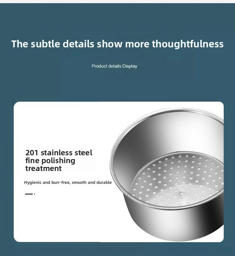 Stainless Steel Swan Drain Basket Hanging Drain Rack Kitchen Sink Special No-Drill Dry and Wet Separation Filter Basket