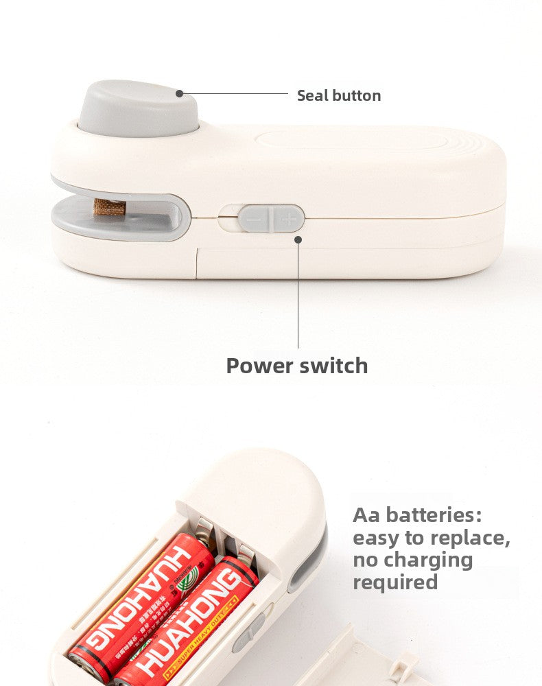 Mini Sealing Machine Small Household Plastic Sealer Snack Moisture-Proof Sealing Artifact Portable Hand Press Plastic Bag Sealer