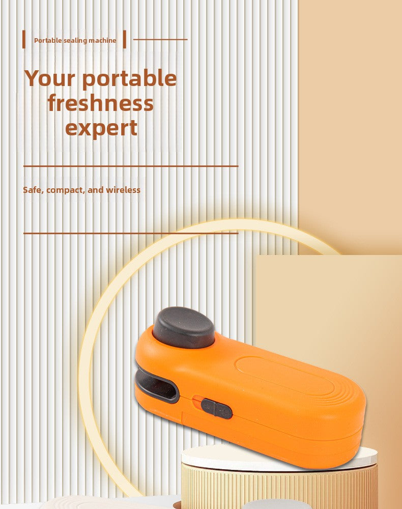 Mini Sealing Machine Small Household Plastic Sealer Snack Moisture-Proof Sealing Artifact Portable Hand Press Plastic Bag Sealer