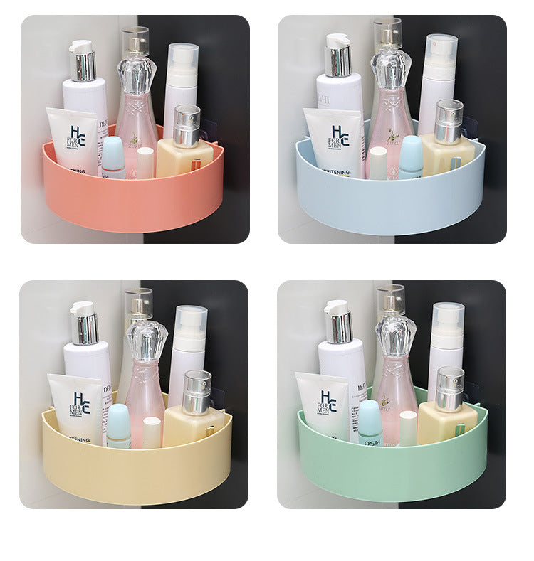 Bathroom Storage Rack Wall-Mounted Bathroom Punch-Free Storage Rack Toilet Suction Cup Bathroom Storage Tripod