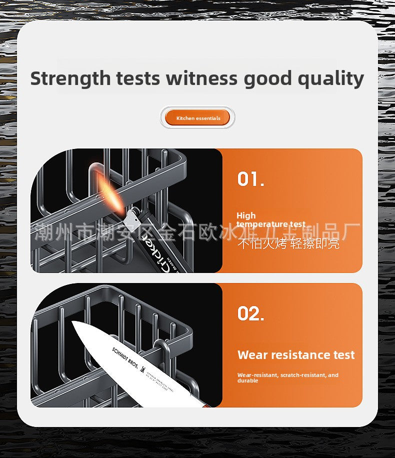 Dishcloth Rack Kitchen Storage Rack Sink Draining Basket Countertop Multifunctional Sponge Dishwashing Liquid Storage Rack