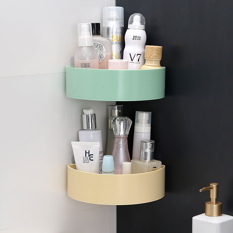 Bathroom Storage Rack Wall-Mounted Bathroom Punch-Free Storage Rack Toilet Suction Cup Bathroom Storage Tripod