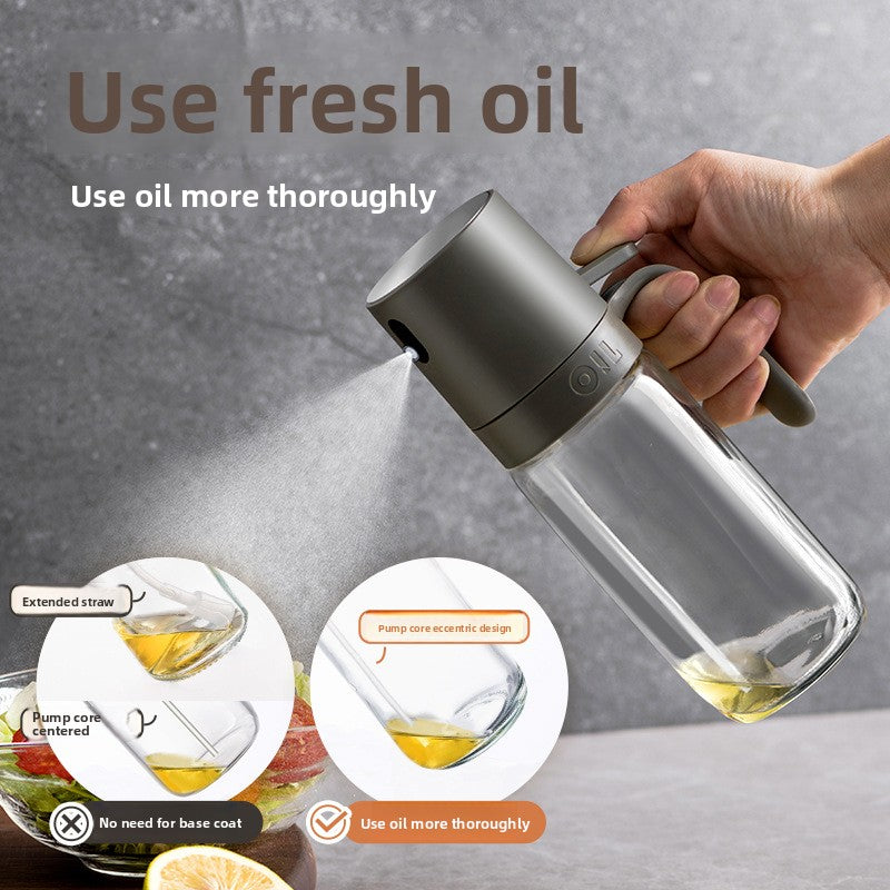 Personalized Design Oil Sprayer Kitchen Household Glass Spray Oil Sprayer Leak-Proof Oil Can Air Fryer Oil Spray Bottle