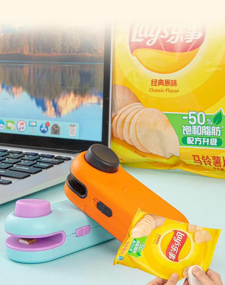 Mini Sealing Machine Small Household Plastic Sealer Snack Moisture-Proof Sealing Artifact Portable Hand Press Plastic Bag Sealer