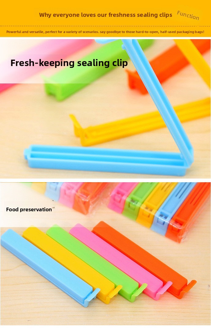 11cm Sealing Clip Food Sealing Clip Eco-friendly Plastic Bag Sealing Moisture-proof Clip